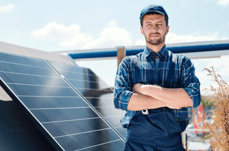 best solar company in lahore paksitan Engineer performing solar site survey and system design for Global Energy Solution