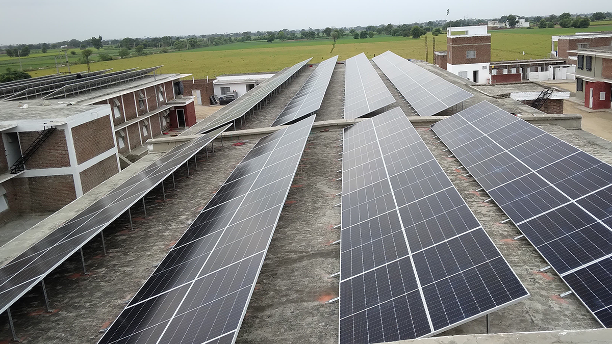 Rooftop solar system for factories in pakistan by galobal energy solutions