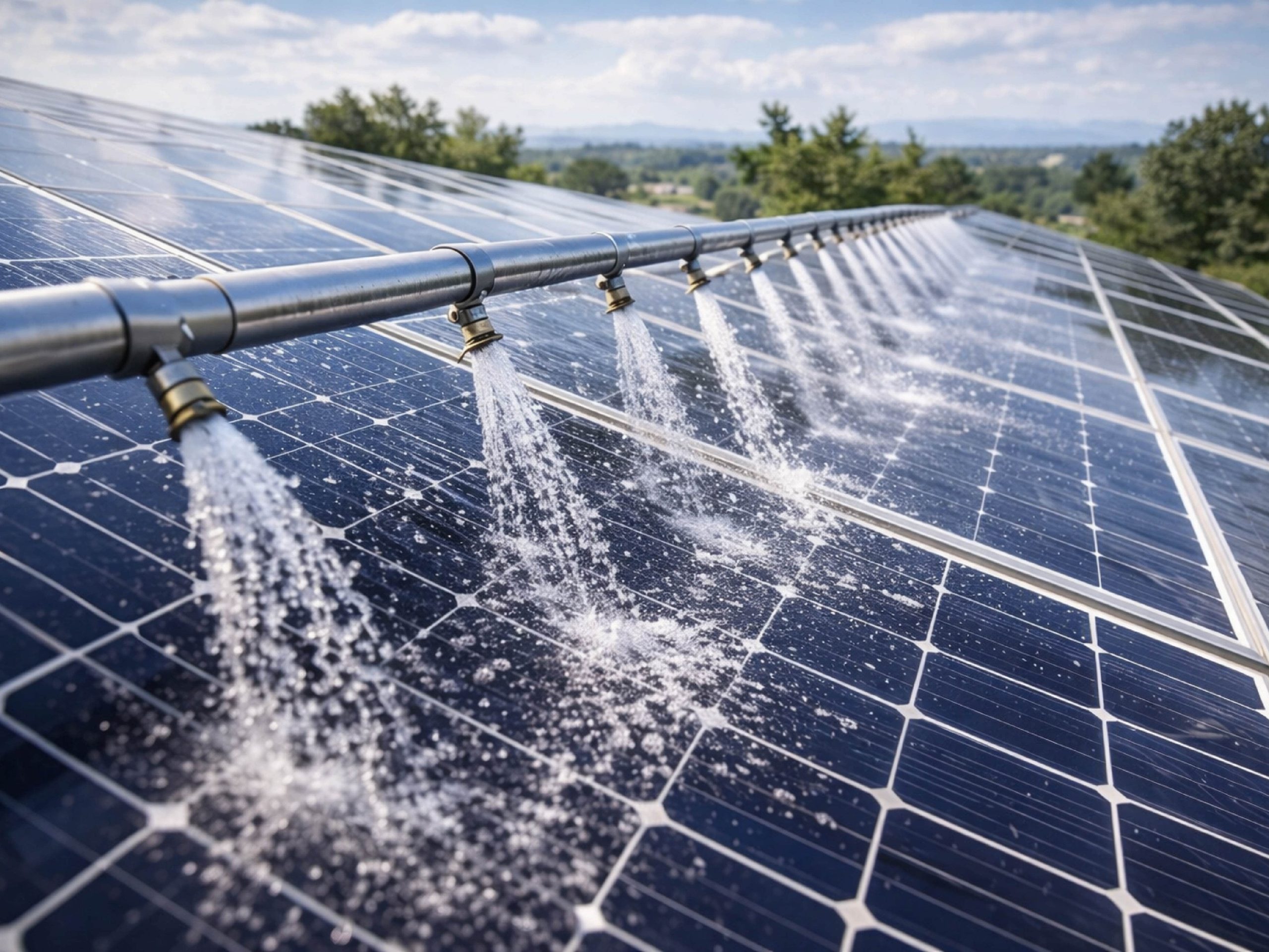 efficiency of Solar panel cleaning and maintenance improving by Global Energy Solutions in Pakistan